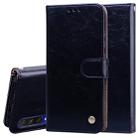 For Xiaomi Mi A3 Business Style Oil Wax Texture Horizontal Flip Leather Case, with Holder & Card Slots & Wallet(Black) - 1