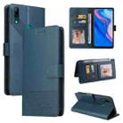 For Huawei P Smart Z GQUTROBE Skin Feel Magnetic Leather Phone Case(Blue) - 1