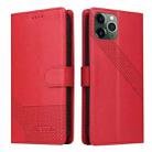For iPhone 11 Pro Max GQUTROBE Skin Feel Magnetic Leather Phone Case (Red) - 2