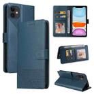 For iPhone 11 GQUTROBE Skin Feel Magnetic Leather Phone Case (Blue) - 1