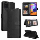For Samsung Galaxy A31 GQUTROBE Skin Feel Magnetic Leather Phone Case(Black) - 1
