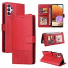 For Samsung Galaxy A32 4G GQUTROBE Skin Feel Magnetic Leather Phone Case(Red) - 1