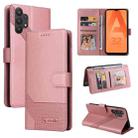 For Samsung Galaxy A32 5G GQUTROBE Skin Feel Magnetic Leather Phone Case(Rose Gold) - 1