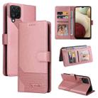 For Samsung Galaxy A42 5G GQUTROBE Skin Feel Magnetic Leather Phone Case(Rose Gold) - 1