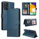 For Samsung Galaxy A52 5G / 4G GQUTROBE Skin Feel Magnetic Leather Phone Case(Blue) - 1