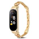 For Xiaomi Mi Band 7 / 6 / 5 / 4 / 3 Copper Chain Metal Watch Band Unibody Case(Gold) - 1