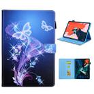 For iPad Pro 11 (2020) & (2018) Painted Pattern Tablet PC Protective Leather Case with Bracket & Card Slot & Photo Holder(Fantasy Butterfly) - 1