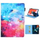 For iPad Pro 11 (2020) & (2018) Painted Pattern Tablet PC Protective Leather Case with Bracket & Card Slot & Photo Holder(Beautiful Starry Sky) - 1