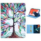 For iPad Pro 11 (2020) & (2018) Painted Pattern Tablet PC Protective Leather Case with Bracket & Card Slot & Photo Holder(Life Tree) - 1