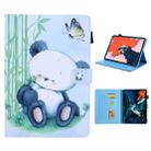 For iPad Pro 11 (2020) & (2018) Painted Pattern Tablet PC Protective Leather Case with Bracket & Card Slot & Photo Holder(Panda) - 1