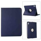 For iPad 10th Gen 10.9 2022 360 Degree Rotation Litchi Texture Flip Leather Tablet Case with Holder (Blue) - 1