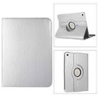 For iPad 10th Gen 10.9 2022 360 Degree Rotation Litchi Texture Flip Leather Tablet Case with Holder (Silver) - 1