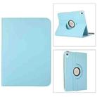 For iPad 10th Gen 10.9 2022 360 Degree Rotation Litchi Texture Flip Leather Tablet Case with Holder (Sky Blue) - 1