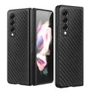 For Samsung Galaxy Z Fold3 5G Carbon Fiber Skin-friendly Ultra-thin Folding Phone Case(Black) - 1