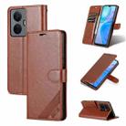 For vivo Y77e/Y77 5G Global AZNS Sheepskin Texture Flip Leather Phone Case(Brown) - 1