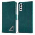 For Samsung Galaxy S22+ 5G Forwenw Dual-side Buckle Leather Phone Case(Dark Cyan) - 1
