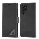 For Samsung Galaxy S22 Ultra 5G Forwenw Dual-side Buckle Leather Phone Case(Black) - 1