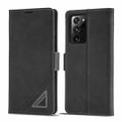 For Samsung Galaxy Note20 Forwenw Dual-side Buckle Leather Phone Case(Black) - 1