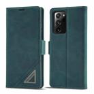 For Samsung Galaxy Note20 Ultra Forwenw Dual-side Buckle Leather Phone Case(Dark Cyan) - 1