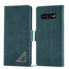 For Samsung Galaxy S10 Forwenw Dual-side Buckle Leather Phone Case(Dark Cyan) - 1