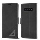 For Samsung Galaxy S10+ Forwenw Dual-side Buckle Leather Phone Case(Black) - 1