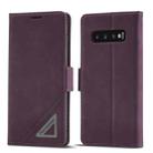 For Samsung Galaxy S10e Forwenw Dual-side Buckle Leather Phone Case(Wine Red) - 1