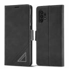For Samsung Galaxy A13 4G / 5G Forwenw Dual-side Buckle Leather Phone Case(Black) - 1