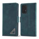 For Samsung Galaxy A73 5G Forwenw Dual-side Buckle Leather Phone Case(Dark Cyan) - 1
