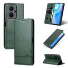 For vivo Y77e/Y77 5G Global AZNS Magnetic Calf Texture Leather Phone Case(Dark Green) - 1