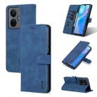 For vivo Y77e/Y77 5G Global AZNS Skin Feel Calf Texture Horizontal Flip Leather Phone Case (Blue) - 1
