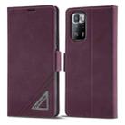 For Xiaomi Redmi Note 10 Pro / Note 10 Pro Max Forwenw Dual-side Buckle Leather Phone Case(Wine Red) - 1