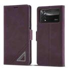 For Xiaomi Poco X4 Pro 5G Forwenw Dual-side Buckle Leather Phone Case(Wine Red) - 1