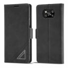 For Xiaomi Poco X3 Pro / X3 / X3 NFC Forwenw Dual-side Buckle Leather Phone Case(Black) - 1