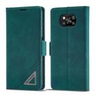 For Xiaomi Poco X3 Pro / X3 / X3 NFC Forwenw Dual-side Buckle Leather Phone Case(Dark Cyan) - 1