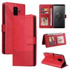 For Samsung Galaxy S9 GQUTROBE Skin Feel Magnetic Leather Phone Case(Red) - 1