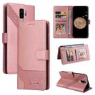 For Samsung Galaxy S9+ GQUTROBE Skin Feel Magnetic Leather Phone Case(Rose Gold) - 1