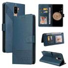 For Samsung Galaxy S9+ GQUTROBE Skin Feel Magnetic Leather Phone Case(Blue) - 1