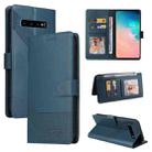 For Samsung Galaxy S10 GQUTROBE Skin Feel Magnetic Leather Phone Case(Blue) - 1