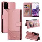 For Samsung Galaxy S20+ GQUTROBE Skin Feel Magnetic Leather Phone Case(Rose Gold) - 1