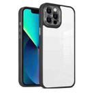 For iPhone 12 Pro Cat-eye Electroplating TPU + Acrylic Phone Case(Black) - 1