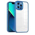 For iPhone 12 Pro Max Cat-eye Electroplating TPU + Acrylic Phone Case(Blue) - 1