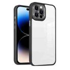 For iPhone 14 Pro Max Cat-eye Electroplating TPU + Acrylic Phone Case For iPhone 14 Pro(Black) - 1