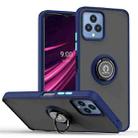 For T-Mobile REVVL 6 5G Q Shadow 1 Series TPU + PC Phone Case with Ring(Royal Blue) - 1