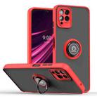 For T-Mobile REVVL 6 Pro 5G Q Shadow 1 Series TPU + PC Phone Case with Ring(Red) - 1