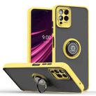 For T-Mobile REVVL 6 Pro 5G Q Shadow 1 Series TPU + PC Phone Case with Ring(Yellow) - 1