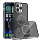 For iPhone 14 Pro MagSafe Magnetic Phone Case(Transparent Black) - 1