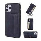 For iPhone 11 PU Leather Card Slot Phone Case (Blue) - 1
