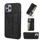 For iPhone 11 PU Leather Card Slot Phone Case (Black) - 1