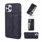 For iPhone 11 Pro Max PU Leather Card Slot Phone Case (Blue) - 1