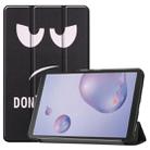For Galaxy Tab A 8.4 (2020) Colored Drawing Horizontal Flip Leather Case, with Three-folding Holder(Big Eye Me) - 1